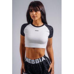 NEBBIA : ТОП Crop Top Leopard '97 PRIMAL 861 "Black Leopard"