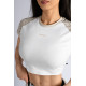 NEBBIA : ТОП Crop Top Leopard '97 PRIMAL 861 "Cream Leopard"