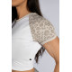 NEBBIA : ТОП Crop Top Leopard '97 PRIMAL 861 "Cream Leopard"