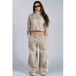 NEBBIA : ШТАНИ Baggy Leopard Sweatpants PRIMAL 865 "Cream Leopard"