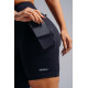 NEBBIA : ВЕЛОСИПЕДКИ High-Waist Shorts with Pockets PRIMAL 858 "BLACK"