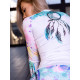 Bona Fide: Rashguard Round Dream Catcher "White"