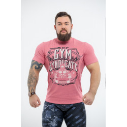 DICH: Classic T-Shirt Cayenne Red Melanje "Gym Syndicate"