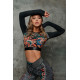 Bona Fide : Rashguard Midi Bloom "Coral"