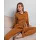 Bona Fide: Safari Jumpsuit "Caramel Velvet"