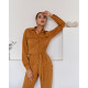 Bona Fide: Safari Jumpsuit "Caramel Velvet"