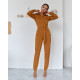 Bona Fide: Safari Jumpsuit "Caramel Velvet"